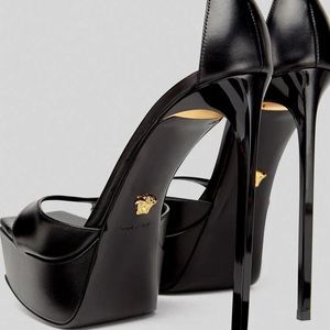 Versace Safety Pin Platform Sandals
